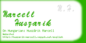 marcell huszarik business card